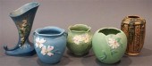 GROUP OF THREE WELLER POTTERY VASES  3219c7