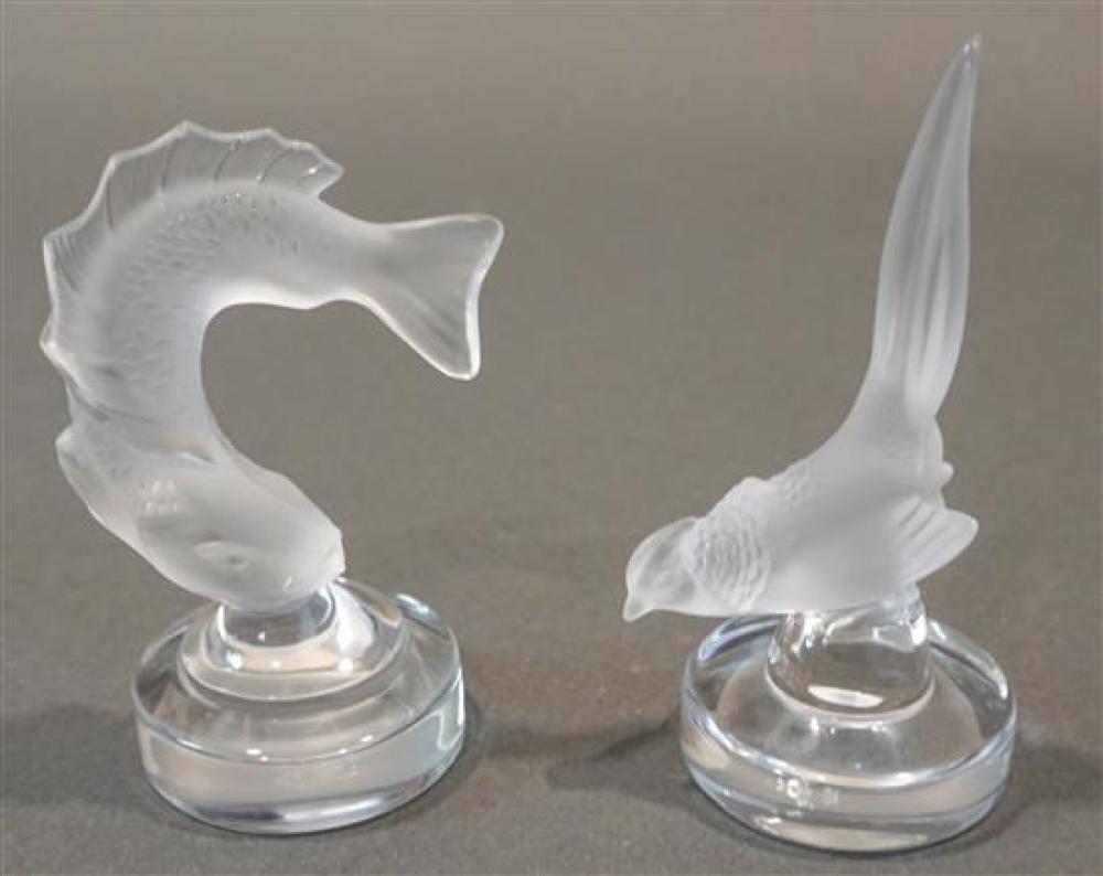 TWO LALIQUE FROSTED GLASS FIGURESTwo 321a58