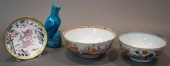 TWO CHINESE EXPORT BOWLS, AQUA BLUE
