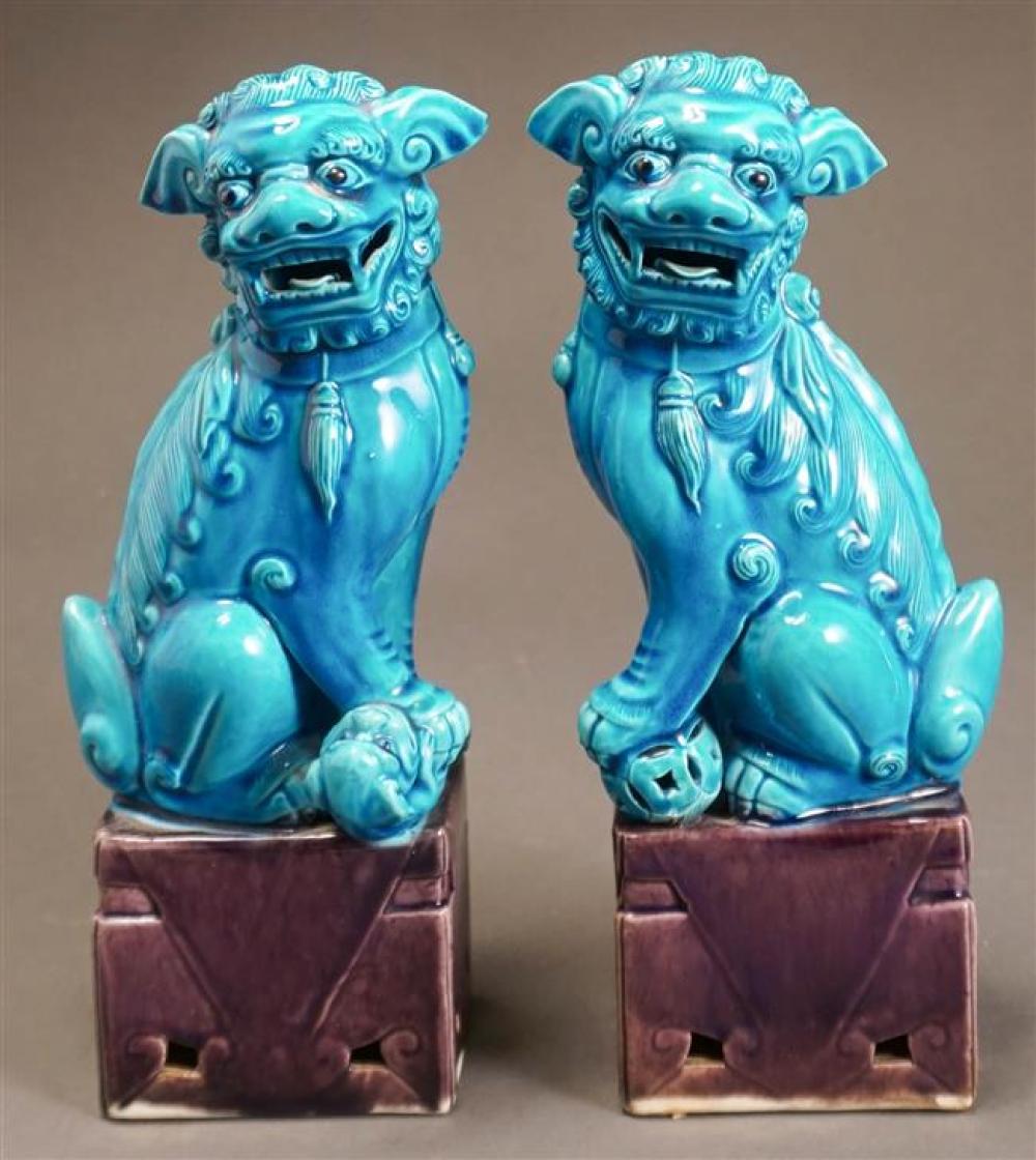 PAIR OF CHINESE TURQUOISE GLAZE 3245d1