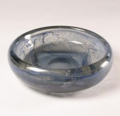Leerdam Unica clear art glass bowl 50712