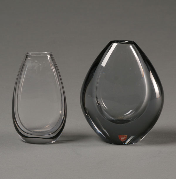 Two Swedish art glass vases one 50714