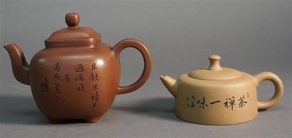 TWO CHINESE YIXING WARE TEAPOTSTwo 3247f6