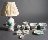 COLLECTION WITH ASSORTED HEREND PORCELAIN