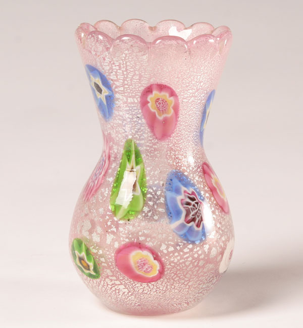 Fratelli Toso Pink Art Glass Murrine 50811