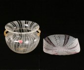 Lot of two Murano art glass pieces: