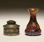 Two Loetz art glass items including 50553