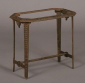 Art Deco cast iron table with interlocking 5058b