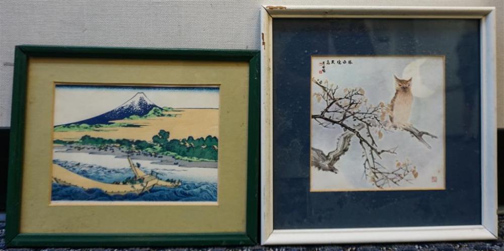 FRAMED JAPANESE WOODBLOCK AND OFFSET 326e60