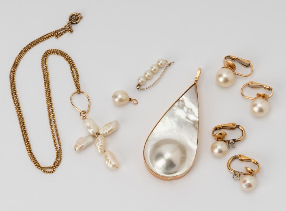 GROUP OF ASSORTED CULTURED PEARL