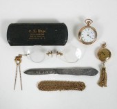 Lot of five pieces Victorian accessories