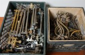 COLLECTION OF BRASS AND OTHER GAS LIGHT