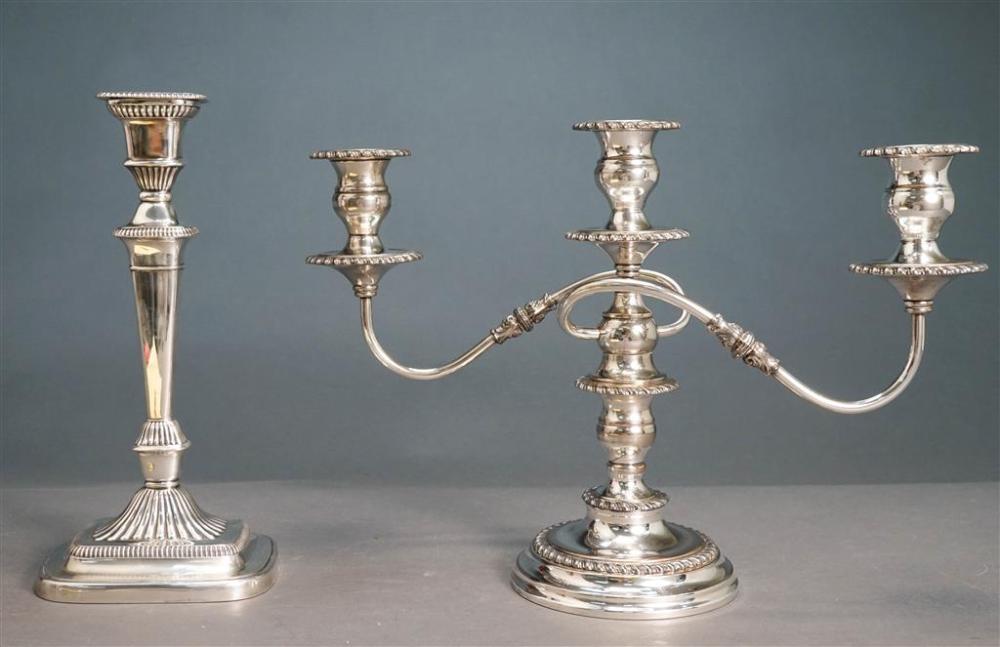 ENGLISH SILVER PLATE CANDLESTICK 3262df