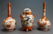 TWO JAPANESE KUTANI VASES AND A 32662f