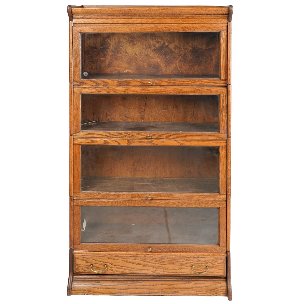 OAK STACKING LAWYER S BOOKCASEin 326a35