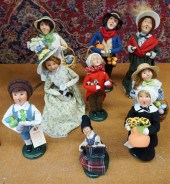 COLLECTION OF NINE BYERS CHOICE FIGURINESCollection