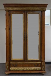 NEOCLASSICAL STYLE PARTIAL GILT FRUITWOOD
