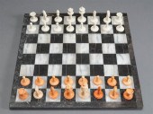 CARVED CHESS SET WITH   3299dd