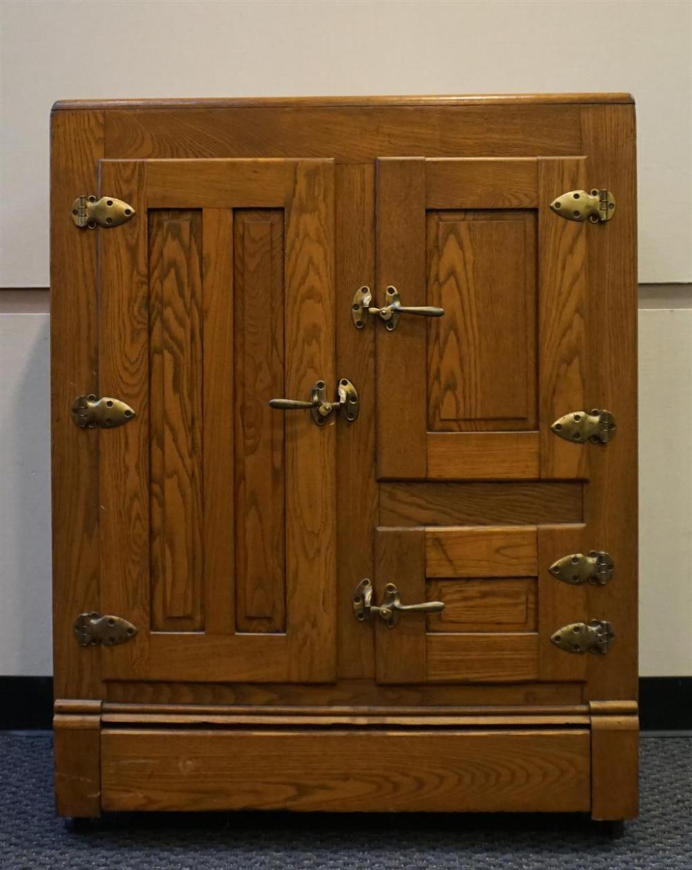 EARLY AMERICAN STYLE CHESTNUT ICEBOX  329c61