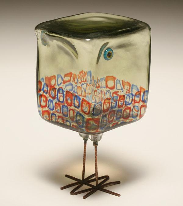 Vistosi Pulcino art glass bird  50fe1