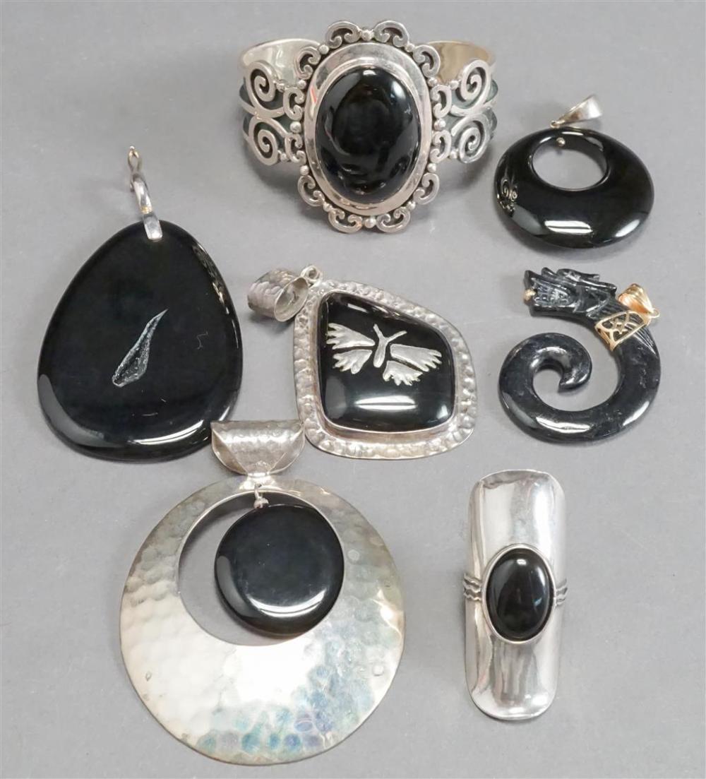 STERLING SILVER ONYX AND ONYX TYPE 329f6c