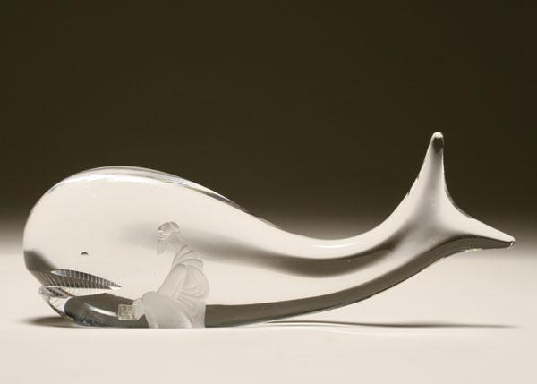 Kosta art glass sculpture of Jonah 51000
