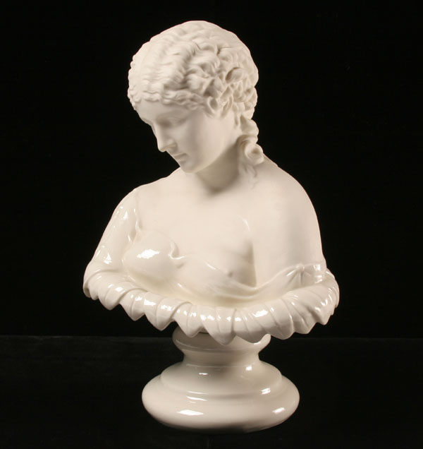 Belleek porcelain bust of Clytie 5105b