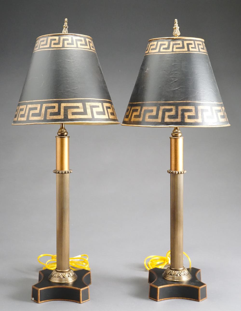 PAIR OF LOUIS XVI STYLE PATINATED 32a40c