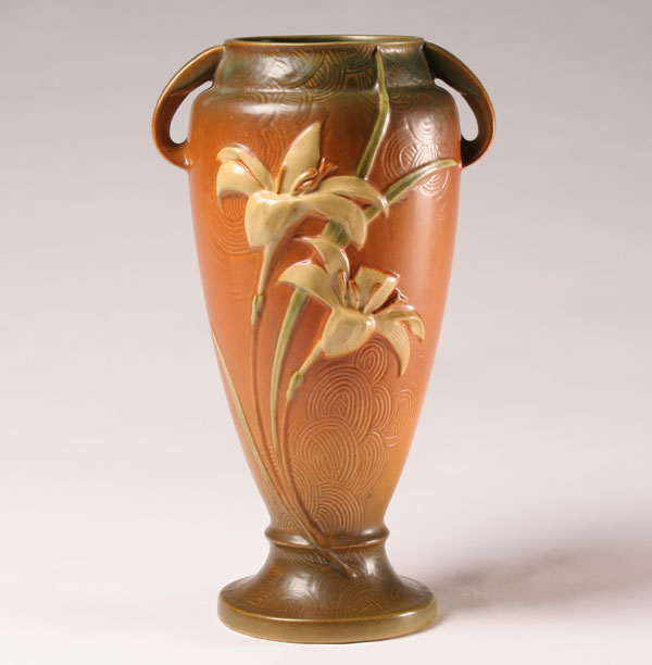 Roseville Zephyr Lily art pottery 510c7