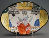IMPERIAL PORCELAIN FACTORY DISH, RUSSIAN,