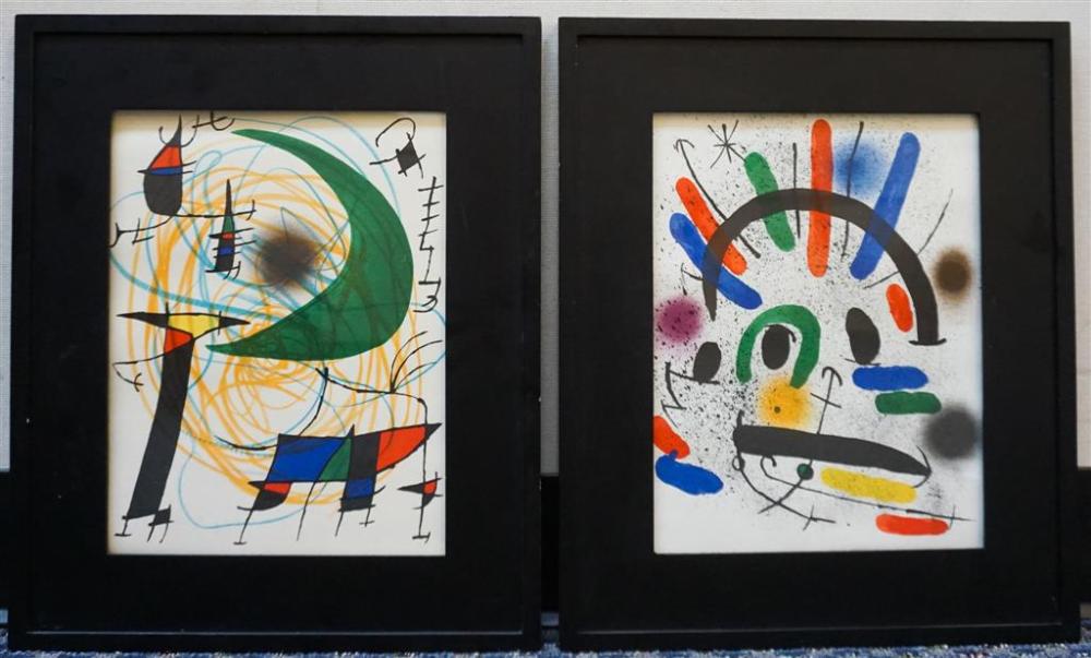 AFTER JOAN MIRO PAIR OF UNTITLED 32836a