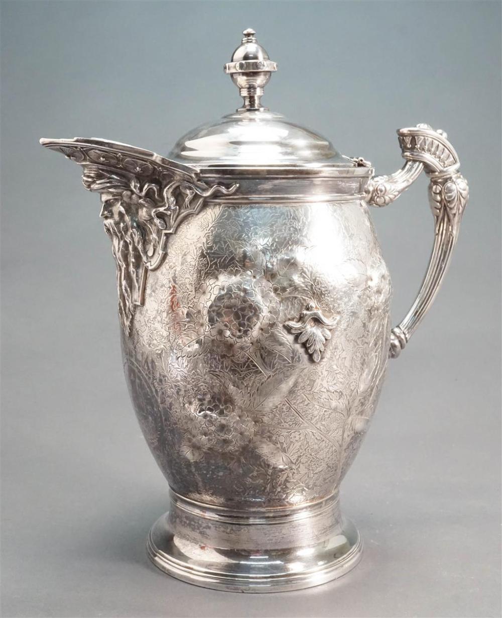 VICTORIAN SILVER PLATE WATER PITCHER  328853