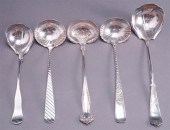 COLLECTION OF FIVE ROGERS BROS SILVER