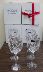 EIGHT MARQUIS BY WATERFORD CRYSTAL BROOKSIDE