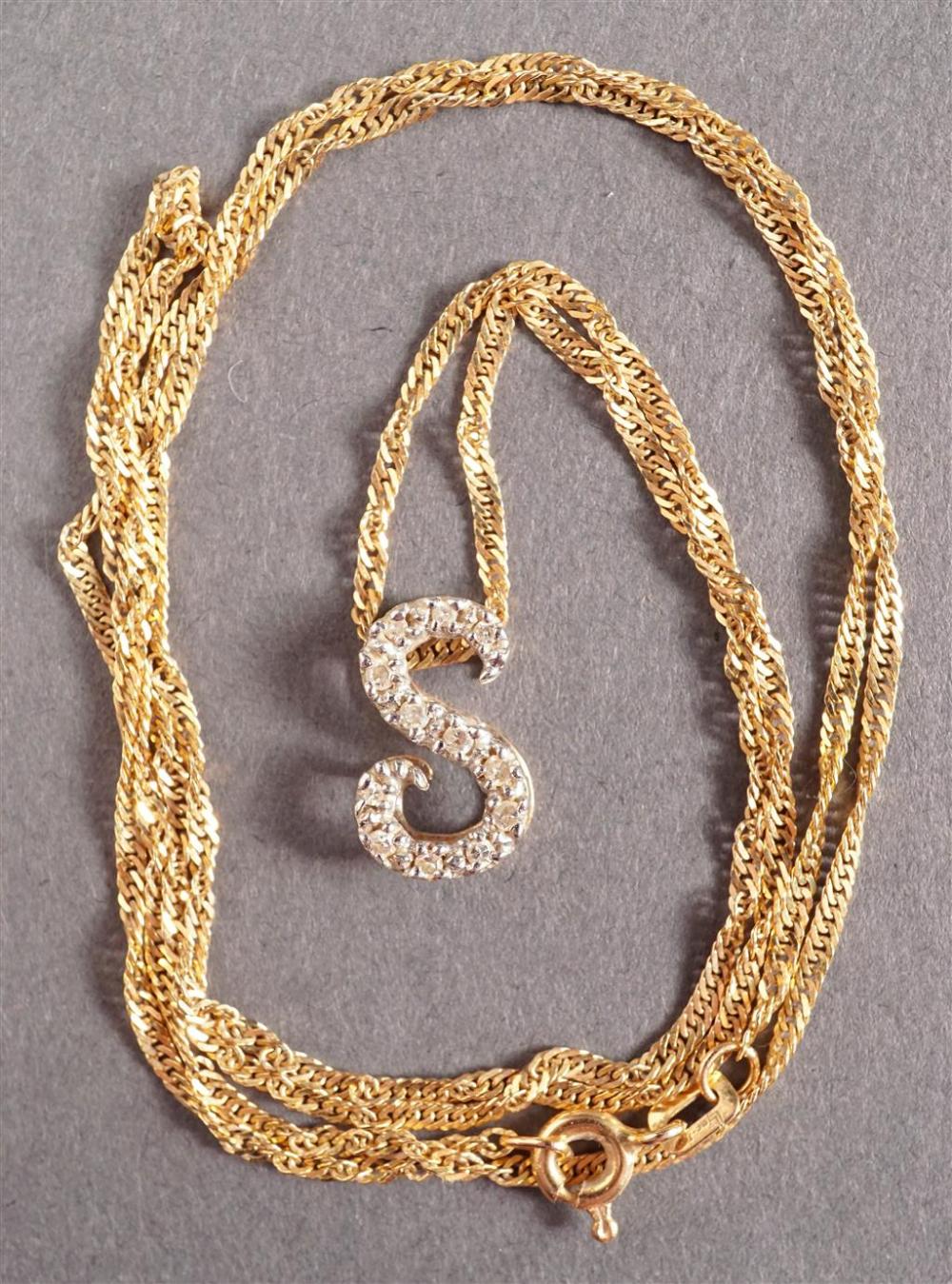 14 KARAT YELLOW GOLD NECKLACE WITH 328fca
