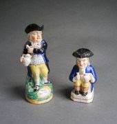 TWO STAFFORDSHIRE TOBY JUGS: HEARTY