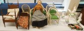 COLLECTION OF ASSORTED DOLL FURNITURE,