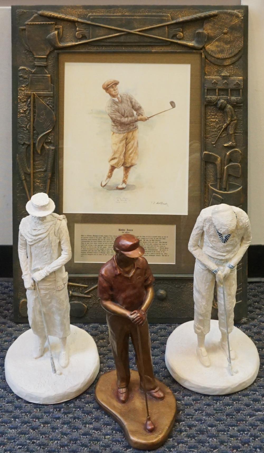 THREE COMPOSITE GOLF FIGURES WITH 32c1dd