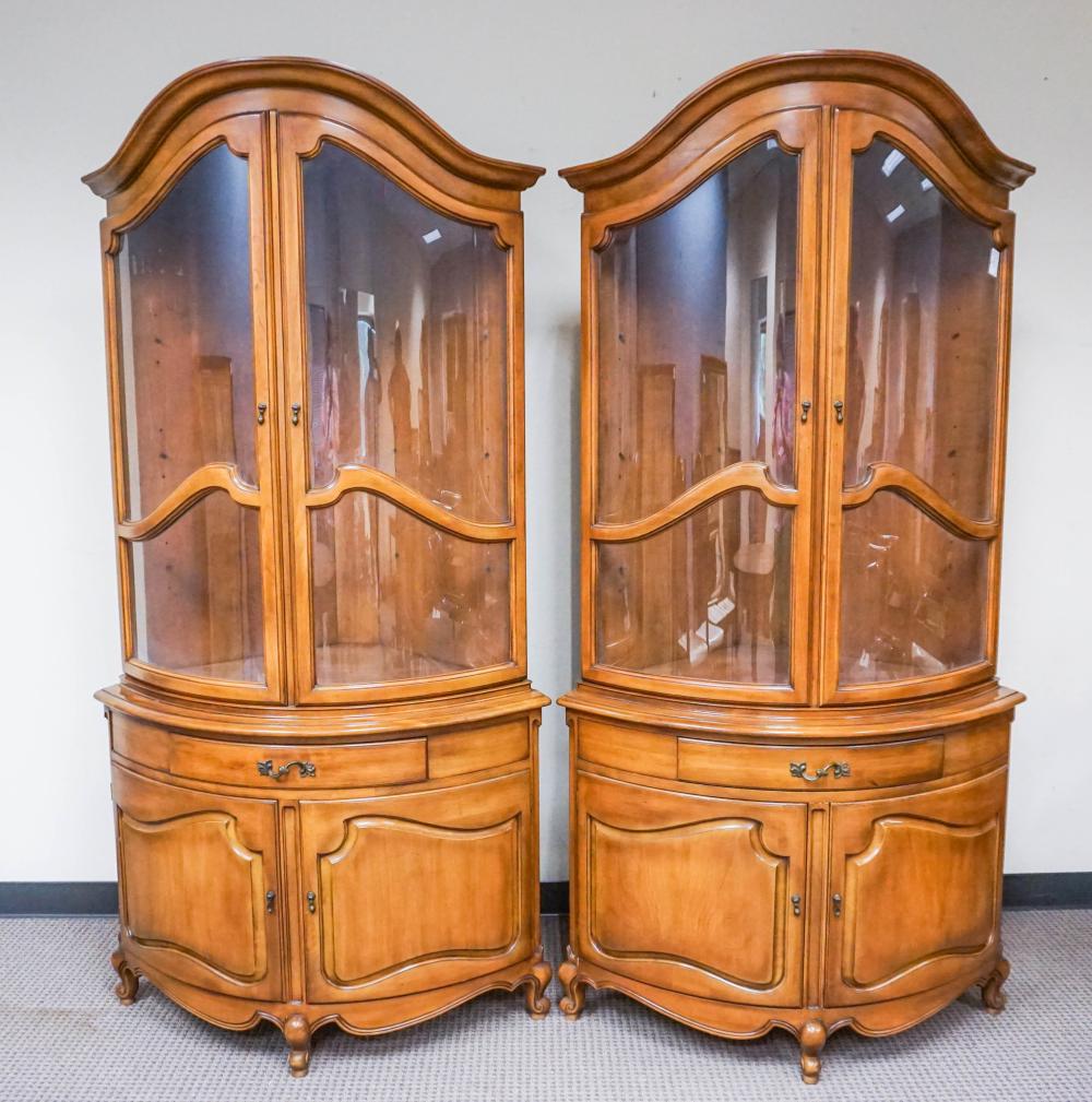 PAIR PROVINCIAL STYLE FRUITWOOD 32c32a