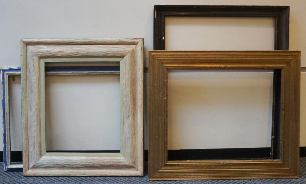 FOUR ASSORTED PAINTED WOOD FRAMESFour 32cfb0