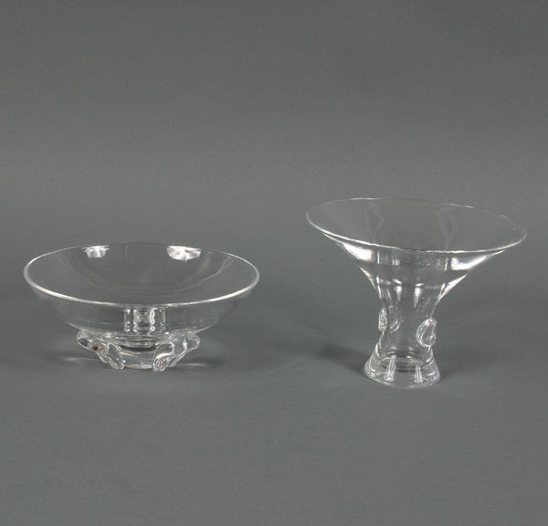 Steuben art glass vase and Talisman  510e8