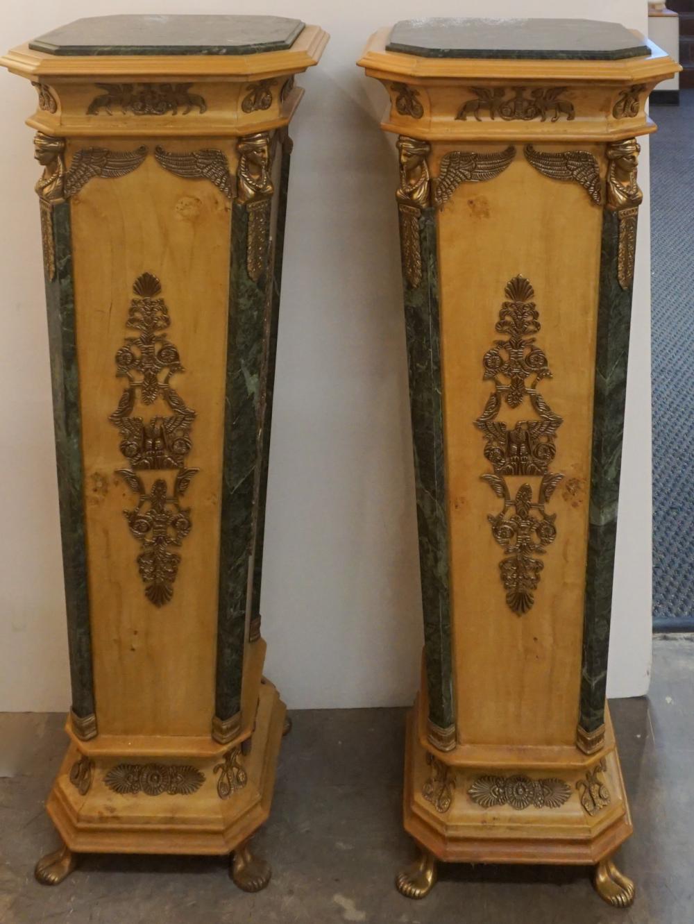 PAIR FRENCH EMPIRE STYLE GILT METAL 32b638