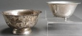 TWO SILVER BOWLS: STERLING PAUL REVERE