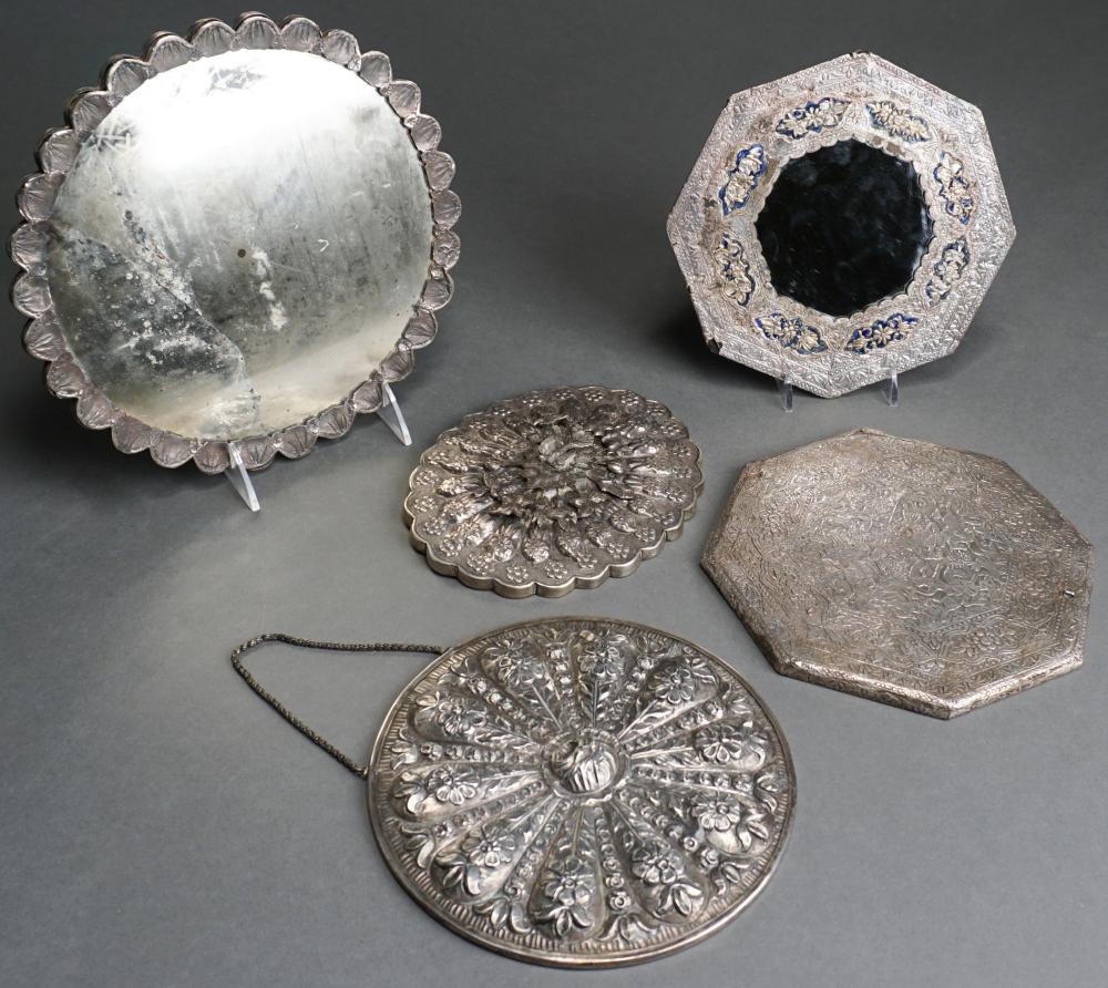 FIVE ASSORTED MIDDLE EASTERN SILVER 32e199
