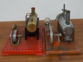 TWO MODEL STEAM ENGINES, H OF TALLER: