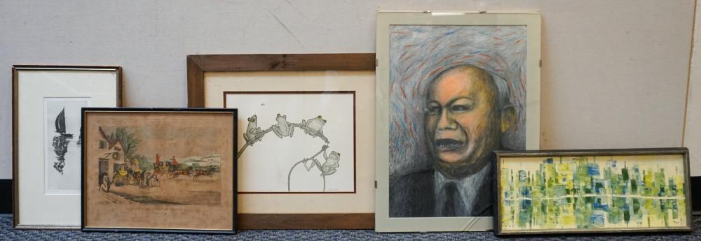 COLLECTION OF ASSORTED FRAMED WORKS