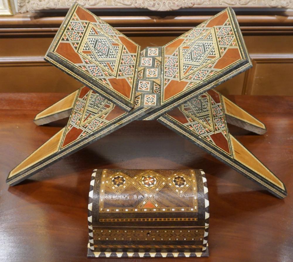 MIDDLE EASTERN INLAID WOOD BOOK 32d920