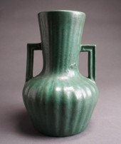 PETERS & REED POTTERY MATTE GREEN GLAZED