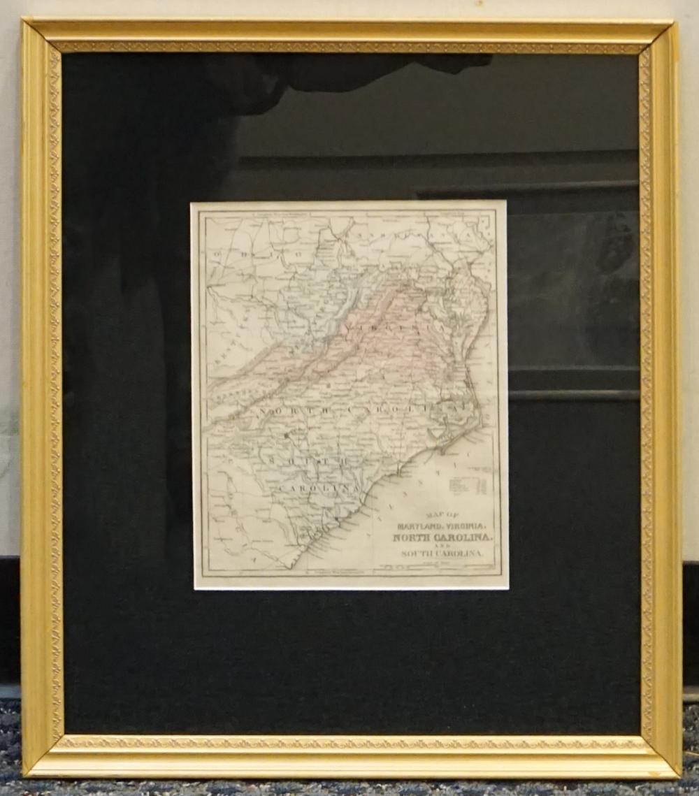 COLOR ENGRAVED MAP OF MARYLAND  330f3e