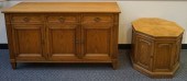 NEOCLASSICAL STYLE CHERRY SIDE CABINET
